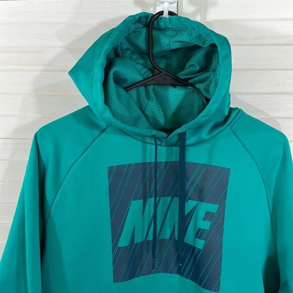 Nike Hoodie XL Dri-Fit Teal Green - Picture 3 of 11